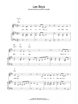 page one of Les Boys (Piano, Vocal & Guitar Chords)