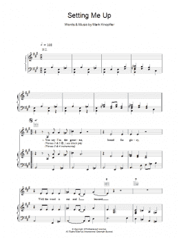 page one of Setting Me Up (Piano, Vocal & Guitar Chords)