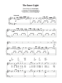 page one of The Inner Light (Piano, Vocal & Guitar Chords)
