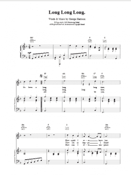 page one of Long Long Long (Piano, Vocal & Guitar Chords)