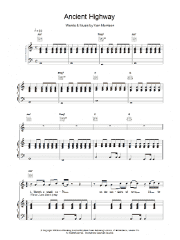 page one of Ancient Highway (Piano, Vocal & Guitar Chords)