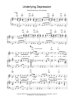 page one of Underlying Depression (Piano, Vocal & Guitar Chords)