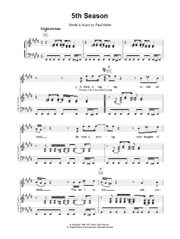 page one of 5th Season (Piano, Vocal & Guitar Chords)