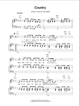 page one of Country (Piano, Vocal & Guitar Chords)