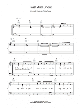page one of Twist And Shout (Piano, Vocal & Guitar Chords)
