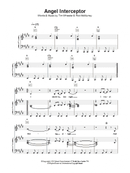 page one of Angel Interceptor (Piano, Vocal & Guitar Chords)