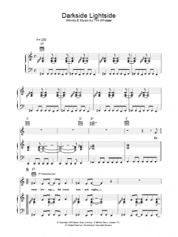 page one of Darkside Lightside (Piano, Vocal & Guitar Chords)