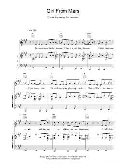 page one of Girl From Mars (Piano, Vocal & Guitar Chords)