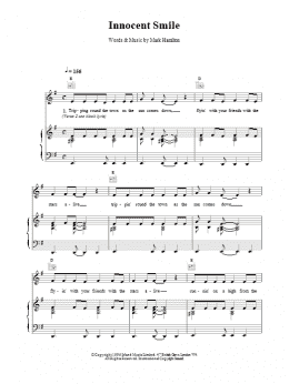 page one of Innocent Smile (Piano, Vocal & Guitar Chords)