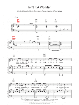 page one of Isnt It A Wonder (Piano, Vocal & Guitar Chords)