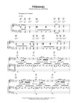 page one of Hideaway (Piano, Vocal & Guitar Chords)