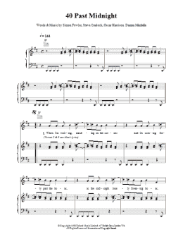 page one of 40 Past Midnight (Piano, Vocal & Guitar Chords)