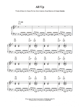 page one of All Up (Piano, Vocal & Guitar Chords)