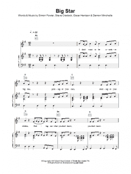 page one of Big Star (Piano, Vocal & Guitar Chords)