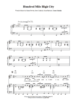 page one of Hundred Mile High City (Piano, Vocal & Guitar Chords)