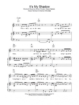 page one of It's My Shadow (Piano, Vocal & Guitar Chords)