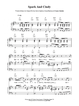page one of Sparky And Cindy (Piano, Vocal & Guitar Chords)