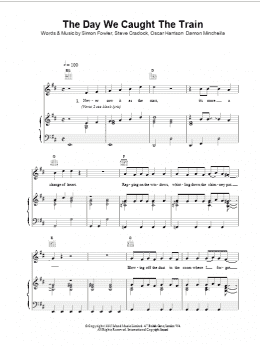 page one of The Day We Caught The Train (Piano, Vocal & Guitar Chords)