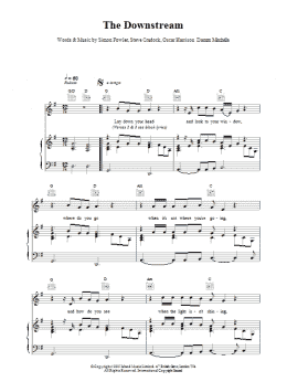 page one of The Downstream (Piano, Vocal & Guitar Chords)
