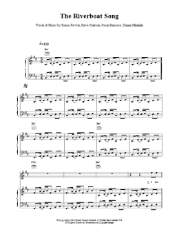 page one of The Riverboat Song (Piano, Vocal & Guitar Chords)
