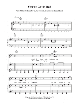 page one of You've Got It Bad (Piano, Vocal & Guitar Chords)