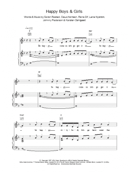 page one of Happy Boys and Girls (Piano, Vocal & Guitar Chords)
