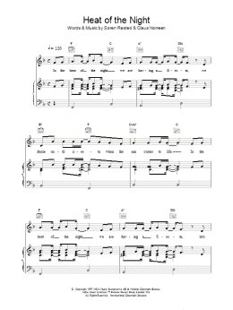 page one of Heat of the Night (Piano, Vocal & Guitar Chords)