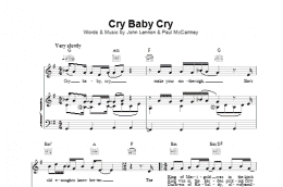 page one of Cry Baby Cry (Piano, Vocal & Guitar Chords)