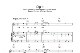 page one of Dig It (Piano, Vocal & Guitar Chords)