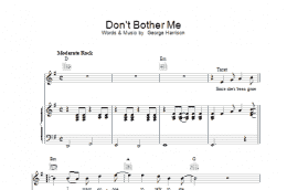 page one of Don't Bother Me (Piano, Vocal & Guitar Chords)