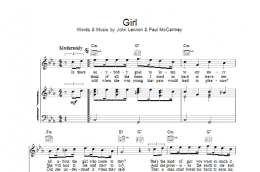 page one of Girl (Piano, Vocal & Guitar Chords)