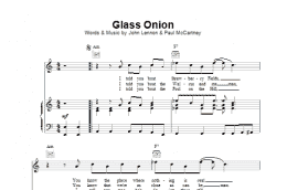page one of Glass Onion (Piano, Vocal & Guitar Chords)