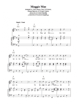 page one of Maggie Mae (Piano, Vocal & Guitar Chords)