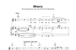 page one of Misery (Piano, Vocal & Guitar Chords)