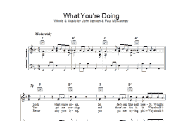 page one of What You're Doing (Piano, Vocal & Guitar Chords)