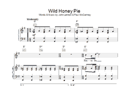 page one of Wild Honey Pie (Piano, Vocal & Guitar Chords)