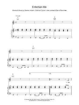 page one of Entertain Me (Piano, Vocal & Guitar Chords)