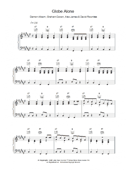page one of Globe Alone (Piano, Vocal & Guitar Chords)