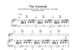 page one of The Universal (Piano, Vocal & Guitar Chords)