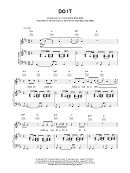 page one of Do It (Piano, Vocal & Guitar Chords)