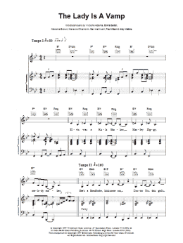 page one of The Lady Is A Vamp (Piano, Vocal & Guitar Chords)
