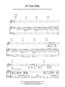 page one of At Your Side (Piano, Vocal & Guitar Chords)
