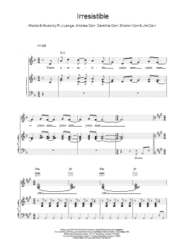 page one of Irresistible (Piano, Vocal & Guitar Chords)