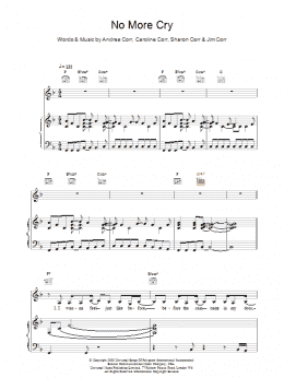 page one of No More Cry (Piano, Vocal & Guitar Chords)