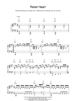 page one of Rebel Heart (Piano, Vocal & Guitar Chords)