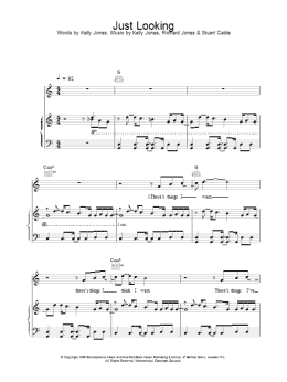 page one of Just Looking (Piano, Vocal & Guitar Chords)