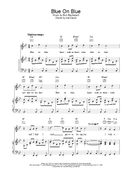 page one of Blue On Blue (Piano, Vocal & Guitar Chords)