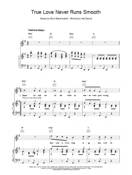 page one of True Love Never Runs Smooth (Piano, Vocal & Guitar Chords)