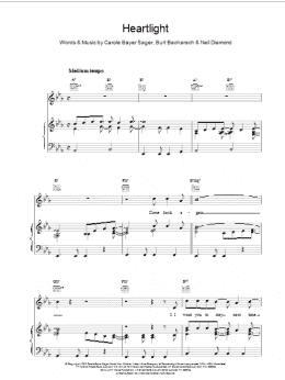 page one of Heartlight (Piano, Vocal & Guitar Chords)