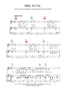 page one of Baby It's You (Piano, Vocal & Guitar Chords)